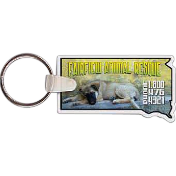 South Dakota shaped key tag that measures 2.30" x 1.32"... from ASI 56100 Gemini Ind Inc / Gemini Line™