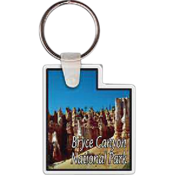 Utah shaped key tag that measures 1.59" x 1.87"... from ASI 56100 Gemini Ind Inc / Gemini Line™