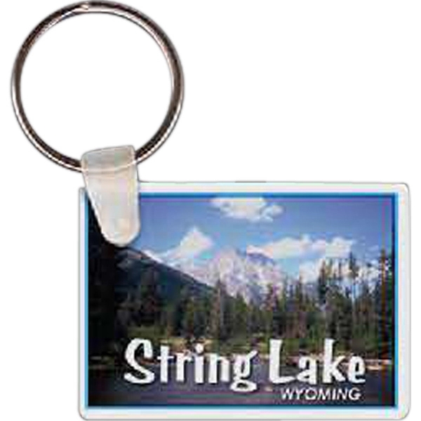 2.04" x 1.66" Wyoming-shaped key tag... from ASI 56100 Gemini Ind Inc / Gemini Line™