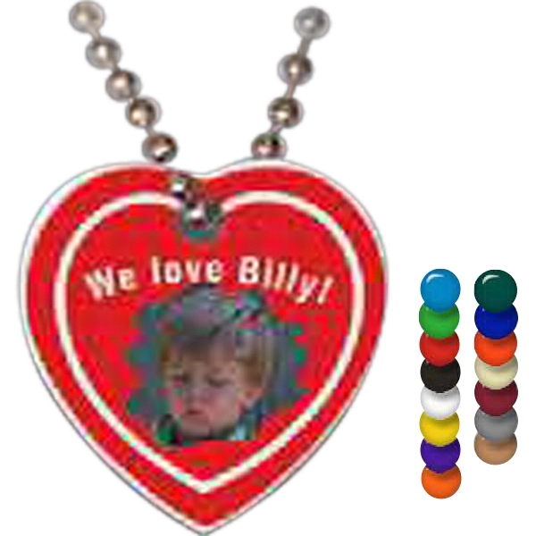 Heart-shaped spirit tag that measures 1.5" x 1.5"... from ASI 56100 Gemini Ind Inc / Gemini Line™