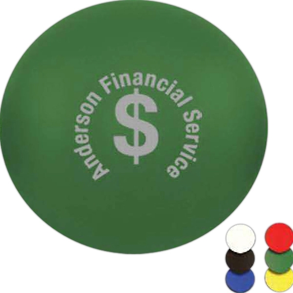2.75" x 2.75" Round stress ball; great item to give away... from ASI 56100 Gemini Ind Inc / Gemini Line™