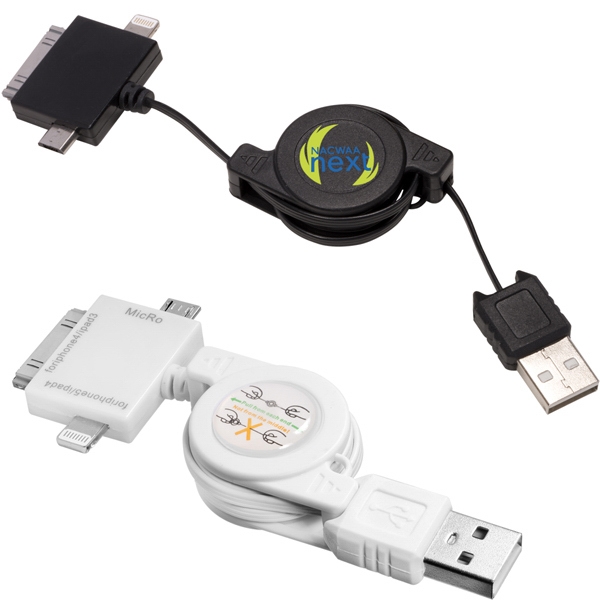 3-in-1 USB retracting adapter cable.... from ASI 79530 Prime Line / Prime Line 