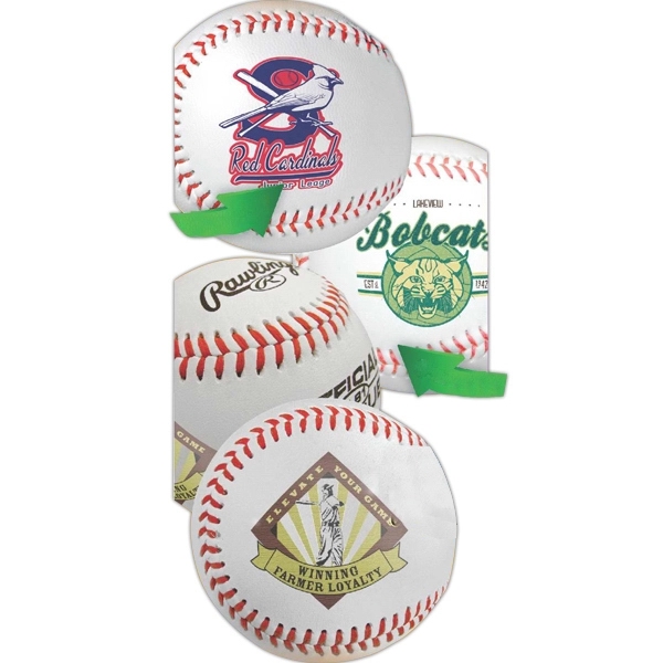 Synthetic leather cork core baseball with customization.... from ASI 55675 Galaxy Balloons Inc / Galactic Fun Time Line
