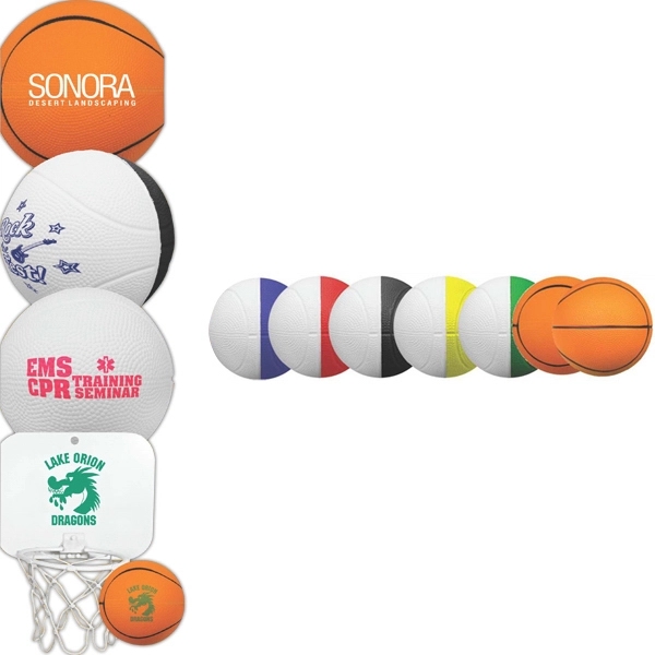 4" two toned foam basketball with customization.... from ASI 55675 Galaxy Balloons Inc / Galactic Fun Time Line