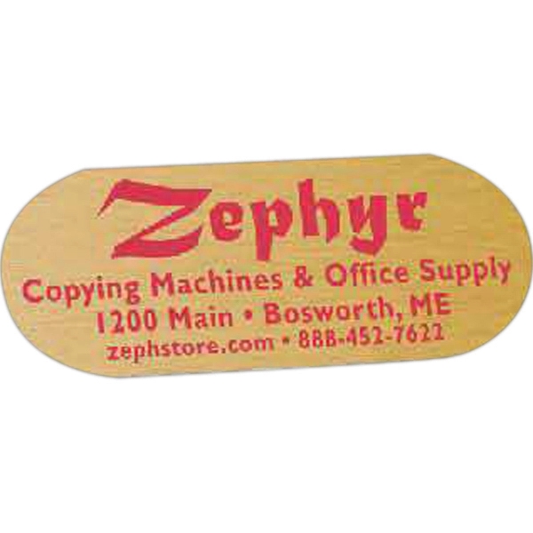 1" x 2 1/2" oblong decal made of chrome polyester with... from ASI 56950 Gill Studios Inc / Gill-Line®