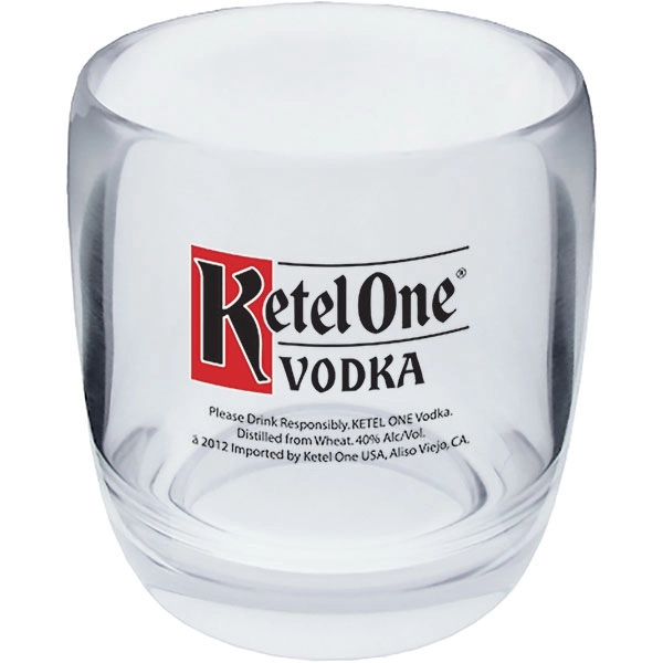 Clear Plastic Rocks Glass Taster/Sampler, USA made of rugged clear Styrene... from ASI 61952 Howw Mfg Co Inc / Howw USA