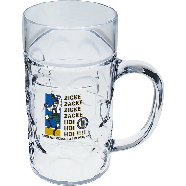 1/2 Liter Heavy Plastic German Beer Mug with Handle.  Made... from ASI 61952 Howw Mfg Co Inc / Howw USA