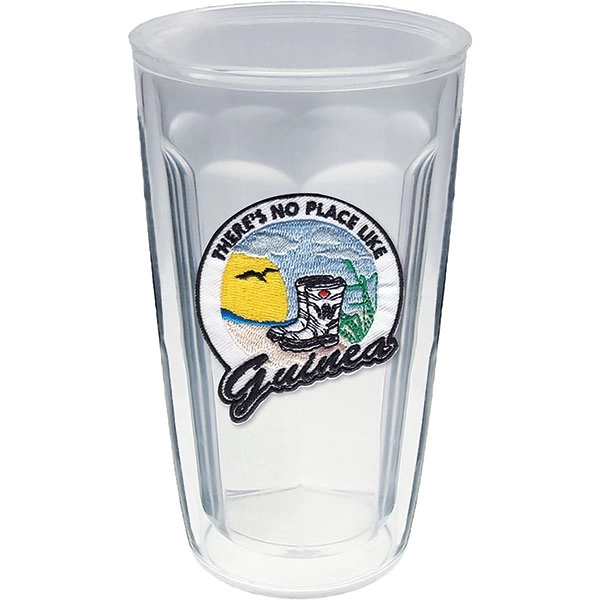 Thermal Double Wall Tumbler w/7 thread color Embroidered Emblem, USA Made... from ASI 61952 Howw Mfg Co Inc / Howw USA