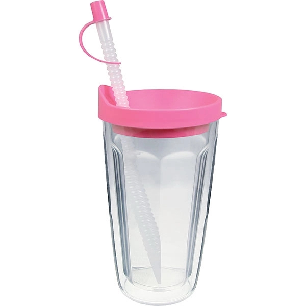 USA Made Thermal Plastic Double Wall Insulated Tumbler, lifetime guarantee in... from ASI 61952 Howw Mfg Co Inc / Howw USA