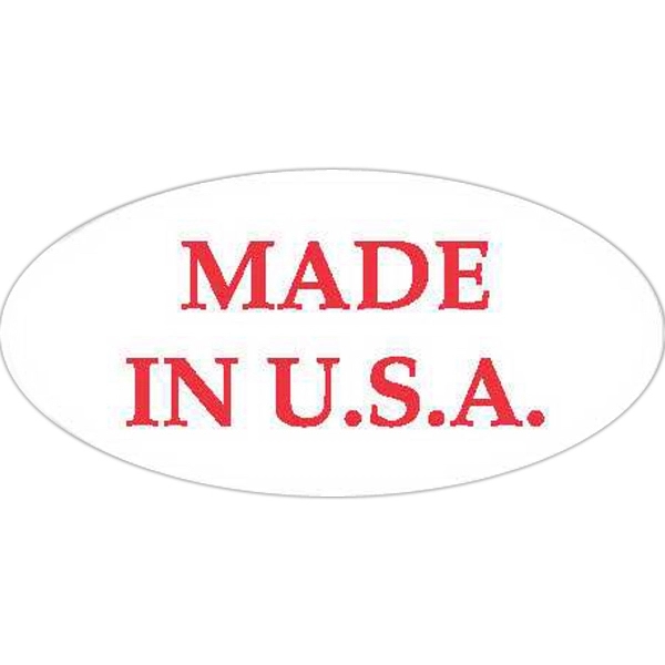 Oval-shaped label measuring 3/4" x 1 1/2" for attracting customers to... from ASI 66040 Label Works / Label Works®