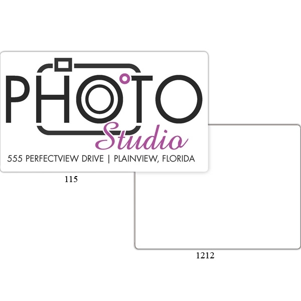 Four color Die laminated rectangle outdoor label.... from ASI 66040 Label Works