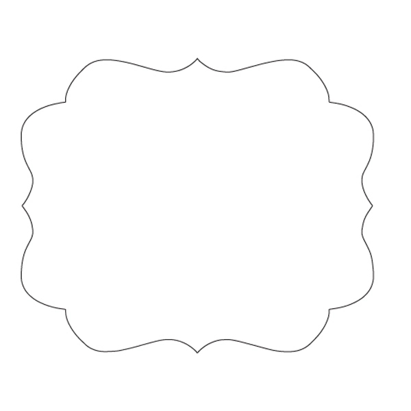 Vintage Frame shaped 2 1/2" x 3" printed label.... from ASI 66040 Label Works / Label Works®