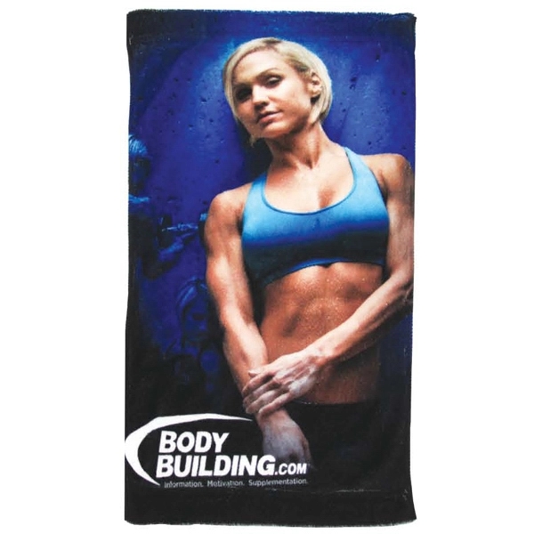 11" x 18" microfiber velour sports towel.... from ASI 90913 Terry Town