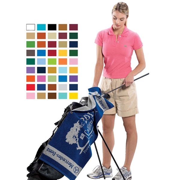 16" x 40" custom loop velour jacquard golf towel.... from ASI 90913 Terry Town