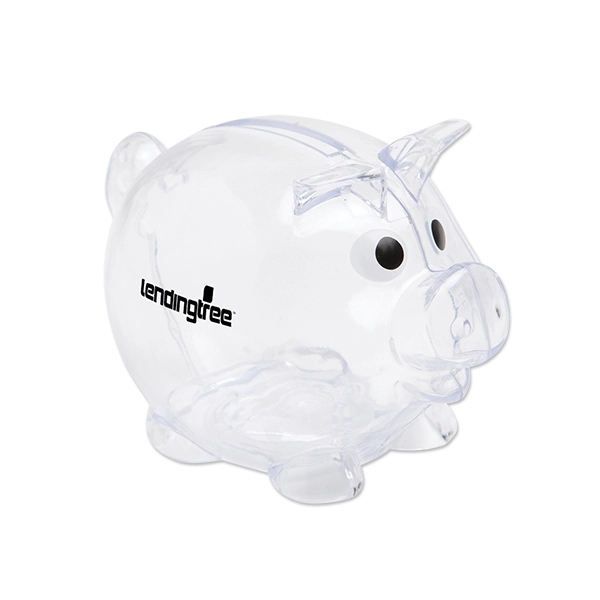 Small plastic piggy bank with removable plug on bottom.... from ASI 98360 WOWLine / WOWLine®