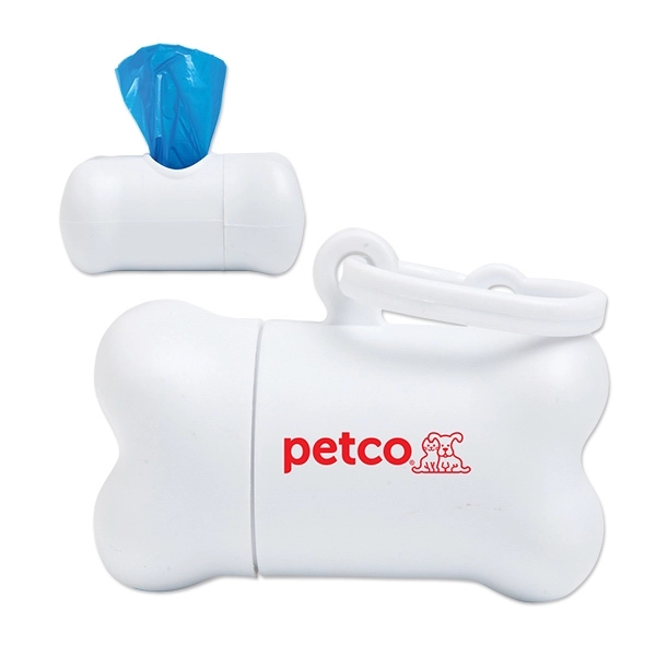 Bone shaped pet waste bag holder with 15 bags included.... from ASI 98360 WOWLine / WOWLine®