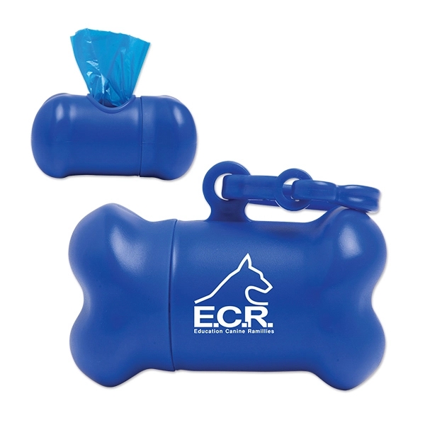 Bone shaped pet waste bag holder with 15 bags included.... from ASI 98360 WOWLine / WOWLine®