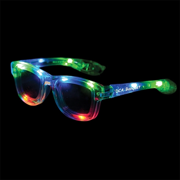 Adult-sized light-up eyeglasses made of plastic.... from ASI 98360 WOWLine / WOWLine®