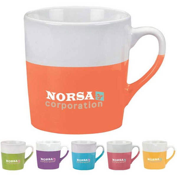 Mug with unique dip feature,16 oz.... from ASI 40480 Koozie Group / Norwood (TM)