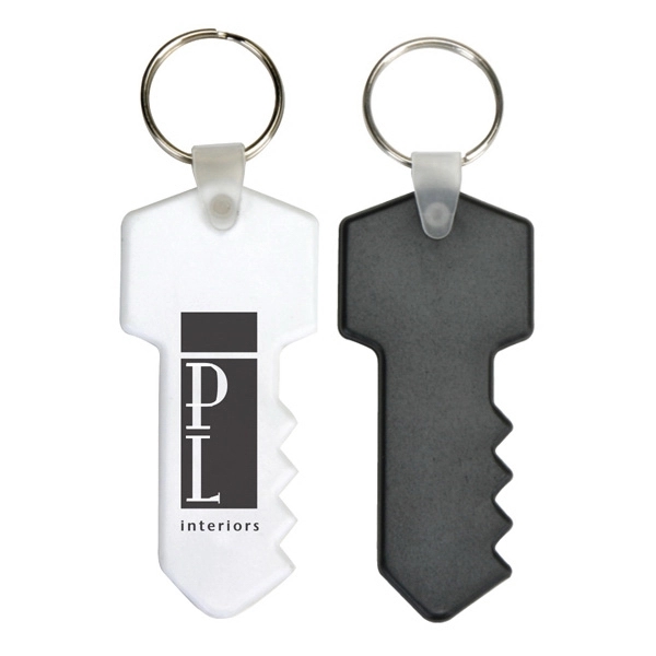 Key shaped key tag that's made of soft PVC vinyl.... from ASI 57655 STOPNGO Line
