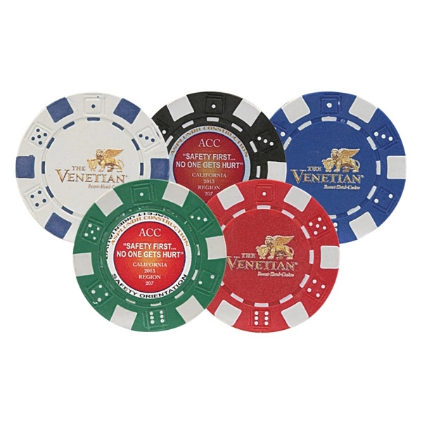 Professional poker chips made of durable clay-resin ABS composite.... from ASI 57655 STOPNGO Line