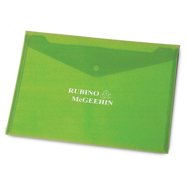 13 1/8" x 9 3/8" translucent, letter-sized envelope with a snap... from ASI 88060 Snugz/USA Inc / Sweda®