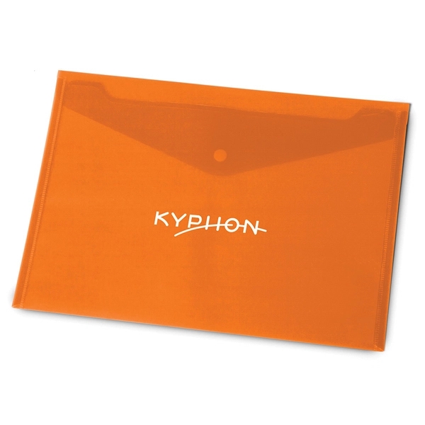 13 1/8" x 9 3/8" translucent, letter-sized envelope with a snap... from ASI 88060 Snugz/USA Inc / Sweda®