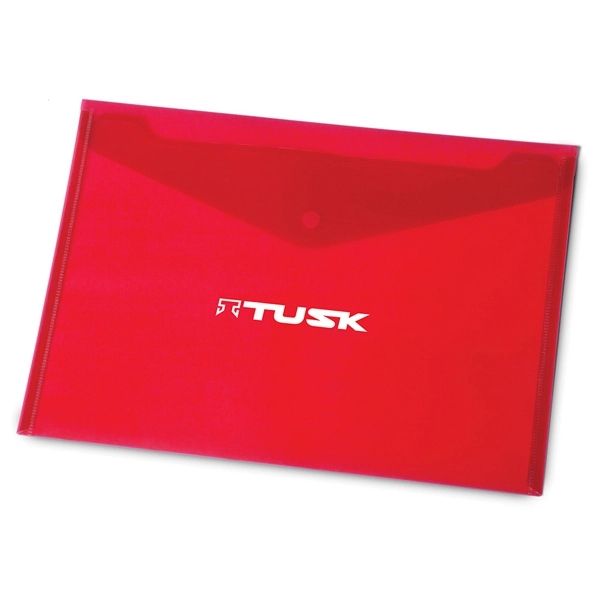 13 1/8" x 9 3/8" translucent, letter-sized envelope with a snap... from ASI 88060 Snugz/USA Inc / Sweda®
