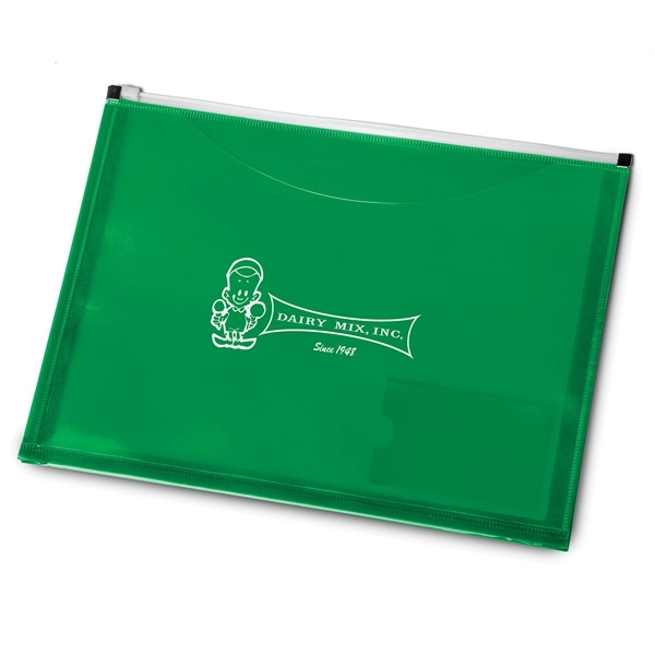 13" x 9 11/16" portfolio with a full clear pocket, business... from ASI 88060 Snugz/USA Inc / Sweda®