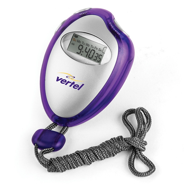 3 3/4" x 2" x 1/2" stopwatch with a sleek design,... from ASI 88060 Snugz/USA Inc / Sweda®