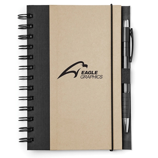 5" x 7" spiral-bound notebook with 80 lined sheets, color accents... from ASI 88060 Snugz/USA Inc / Sweda®