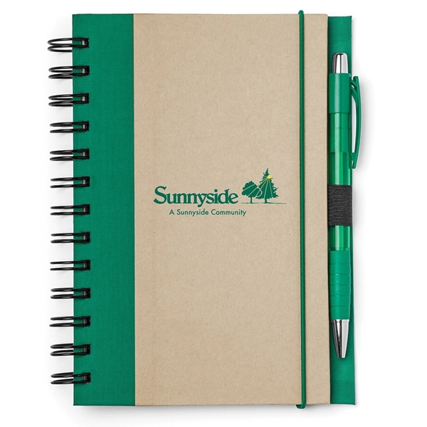 5" x 7" spiral-bound notebook with 80 lined sheets, color accents... from ASI 88060 Snugz/USA Inc / Sweda®