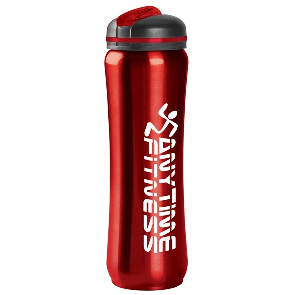 28 oz. BPA free stainless steel water bottle with slim contour... from ASI 88060 Snugz/USA Inc / Sweda®