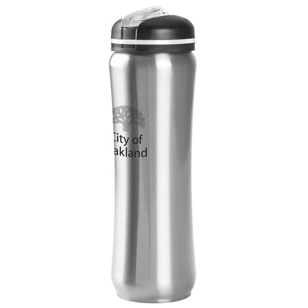 28 oz. BPA free stainless steel water bottle with slim contour... from ASI 88060 Snugz/USA Inc / Sweda®