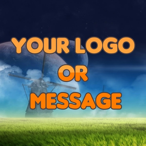 8' x 13' advertising banner made of vinyl; designed for indoor... from ASI 30442 Above & Beyond Advertising Products