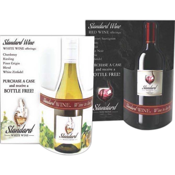 White and red wine combo wave 3D table tent.... from ASI 95280 Warwick Publishing Co