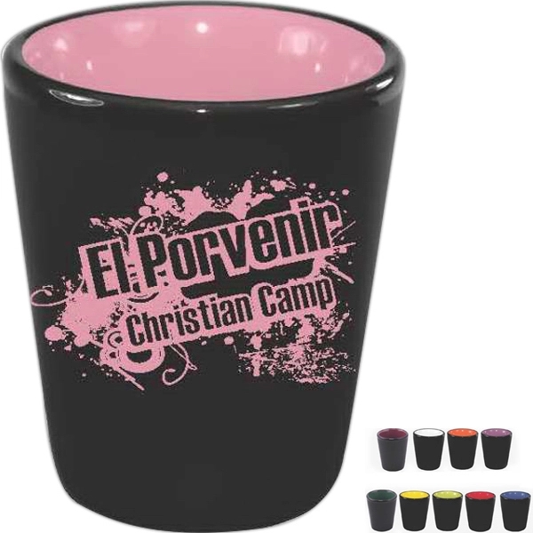 2 Oz. ceramic shot with black matte finish.... from ASI 74245 Nordic Co Inc / Nordic Nordic Promos