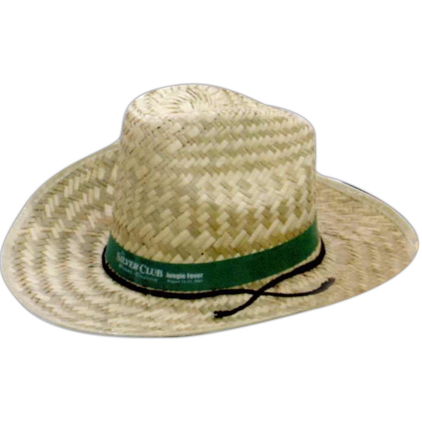 Hi-Top Straw Hat with Imprinted Band.... from ASI 67230 ZZ OLD/Drop - Lewtan Industries Corp / Lewtan 