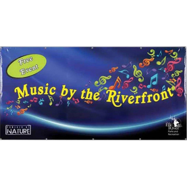 4' x 12' vinyl banner made of durable 13 oz. reinforced... from ASI 66390 LarLu