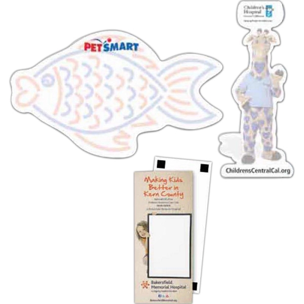 Custom shaped memo board measuring within 11" x 17" with write-on... from ASI 66390 LarLu