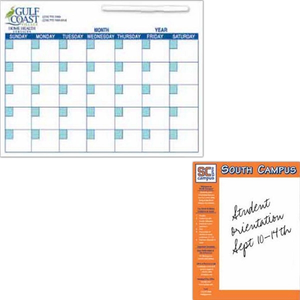 Rectangle shaped memo board measuring 11" x 17" with write-on wipe-off... from ASI 66390 LarLu