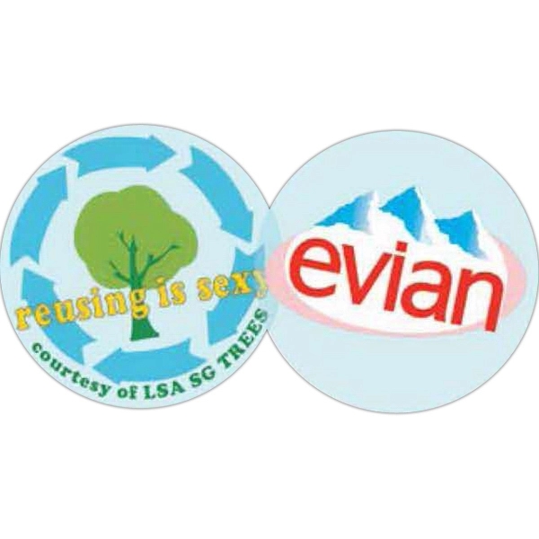 Circle shape 8 mil. thick static cling decal. Size: 5". Place... from ASI 66390 LarLu