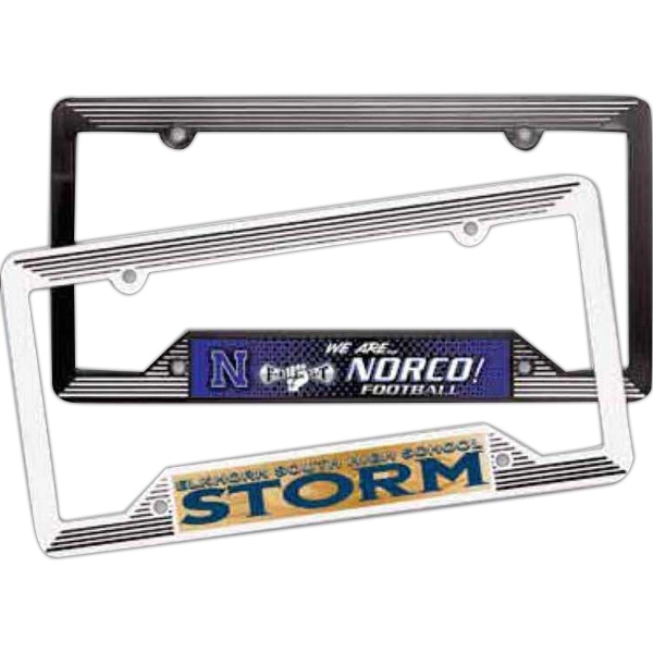 Molded license plate frame measuring 6.25" x 12.25" with two mounting... from ASI 66390 LarLu