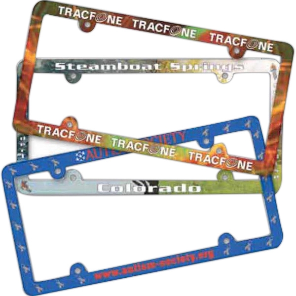 UV-protected license plate frame made in the USA and measuring 6.25"... from ASI 66390 LarLu