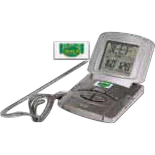 Digital kitchen thermometer in gray for checking food temperature.... from ASI 66390 LarLu / Display-Tec