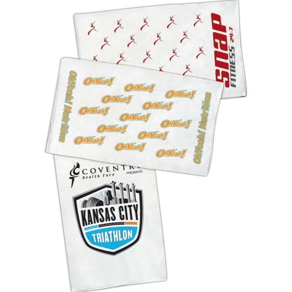 Sports towel made of 100% cotton and measuring 22" x 42"... from ASI 66390 LarLu / McArthur Towel & Sports