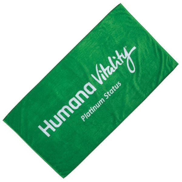 34" x 60" custom all terry hemmed 100% cotton beach towel... from ASI 79750 Pro Towels