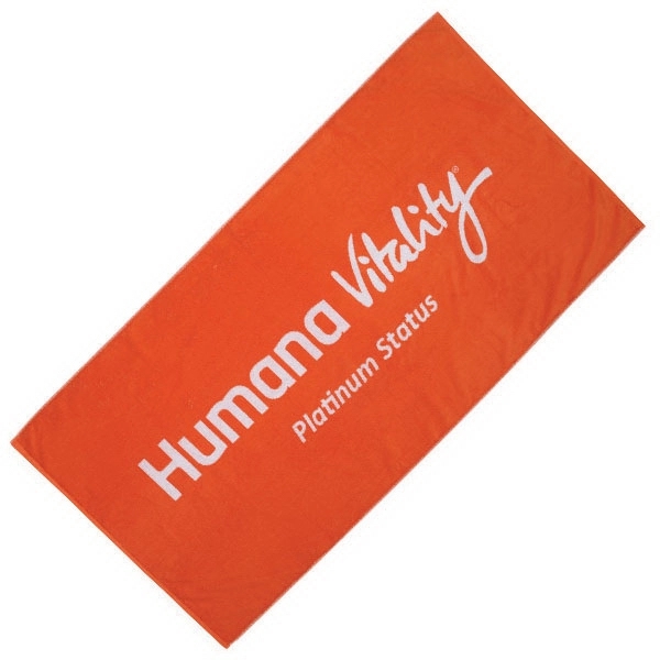 34" x 60" custom all terry hemmed 100% cotton beach towel... from ASI 79750 Pro Towels