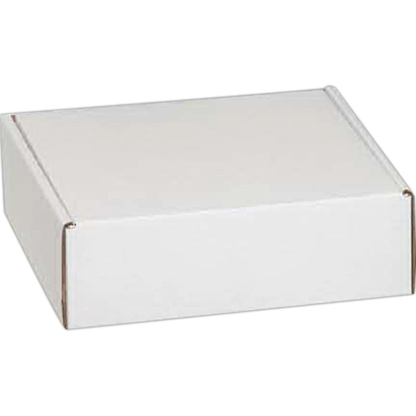 10 1/2" x 10 1/2" x 3 1/2" B-flute corrugate outside... from ASI 44830 The Chest