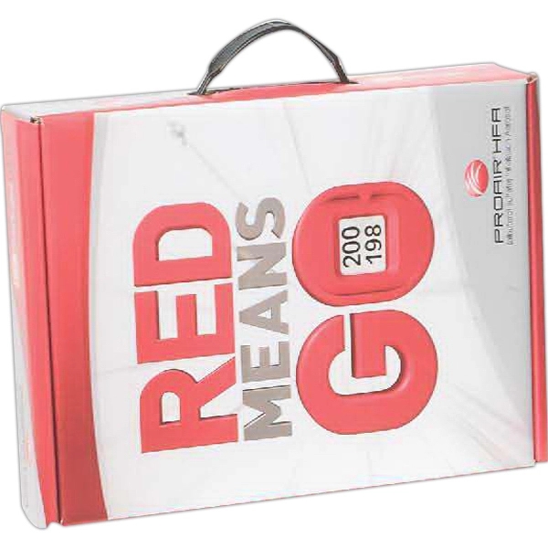 12 1/4" x 9 1/2" x 2" B-Flute corrugate tuck box... from ASI 44830 The Chest